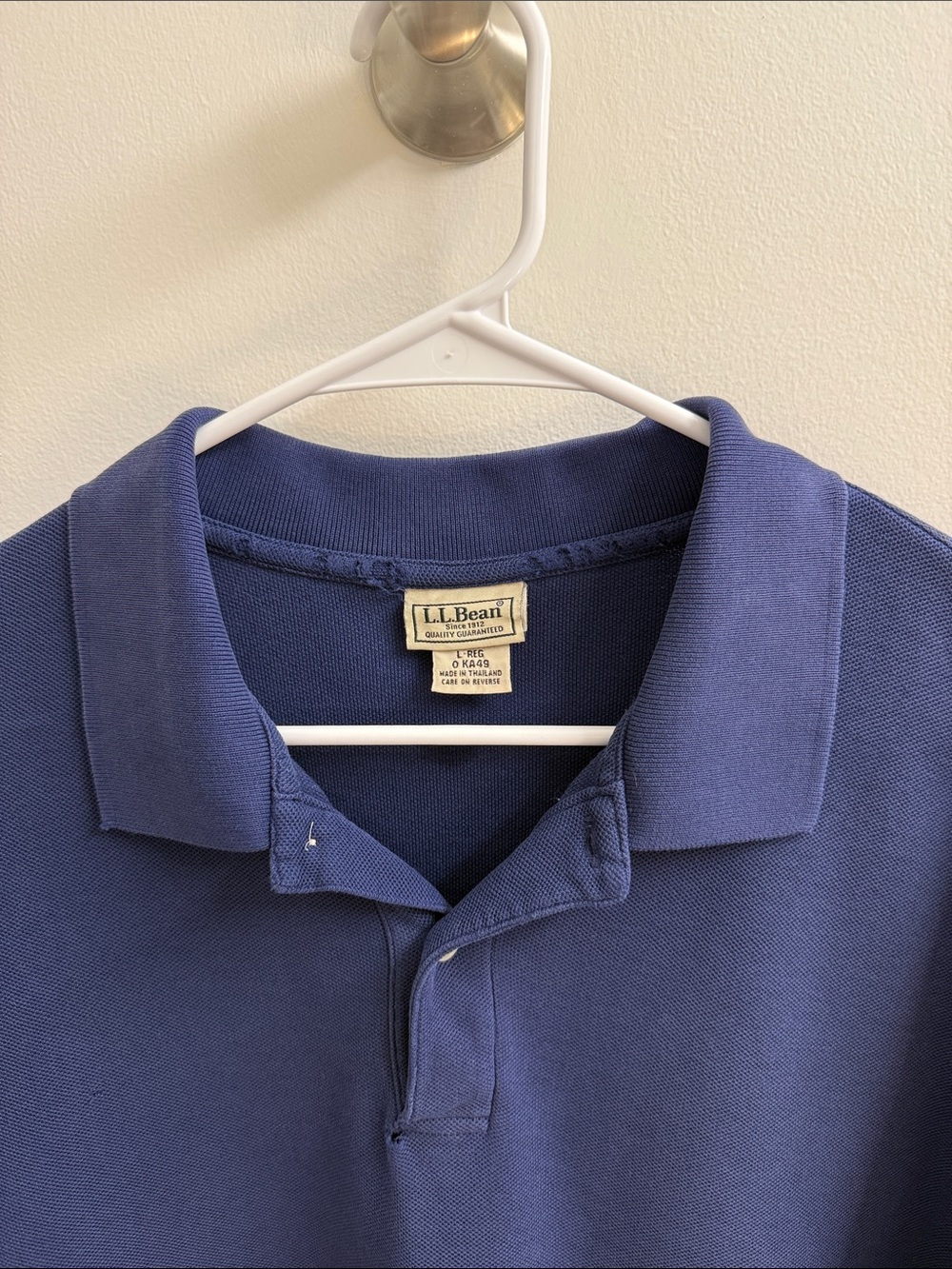 L.L. Bean Men's Polo Shirt in Navy Blue